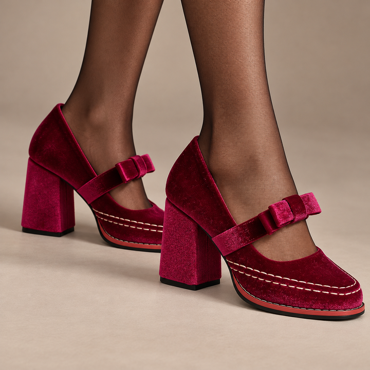 Soraya Square Toe Heels