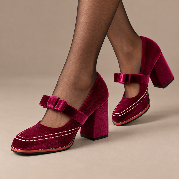 Soraya Square Toe Heels