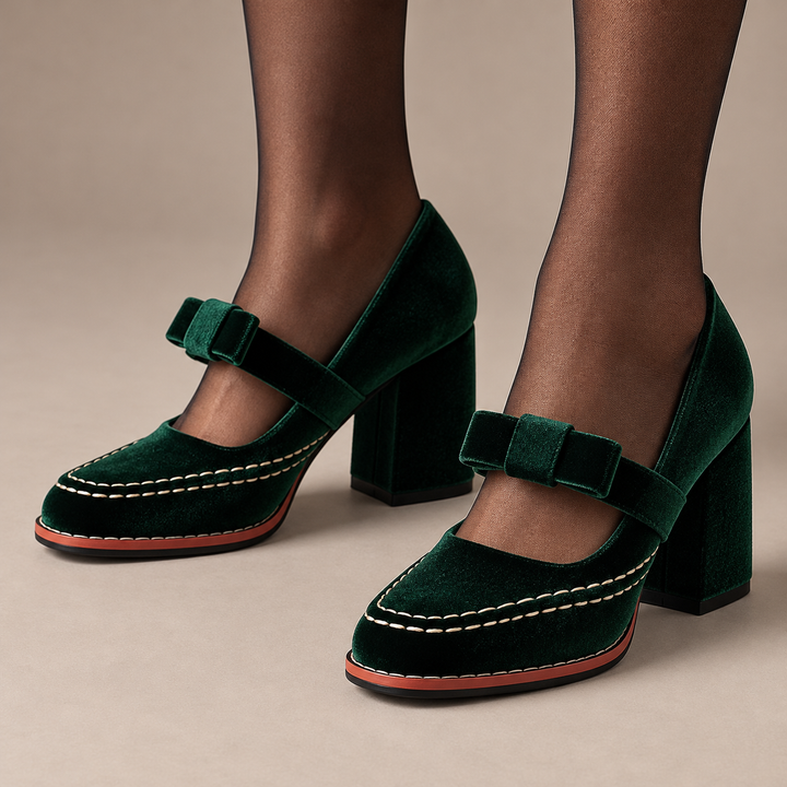 Soraya Square Toe Heels