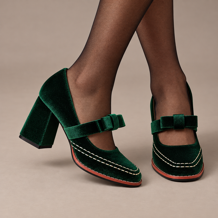 Soraya Square Toe Heels