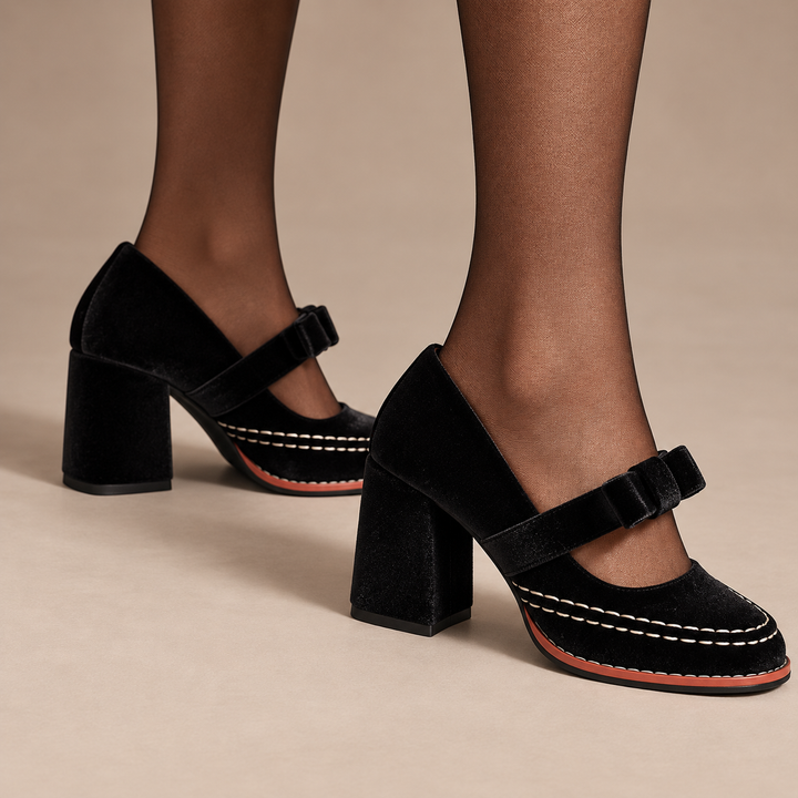 Soraya Square Toe Heels