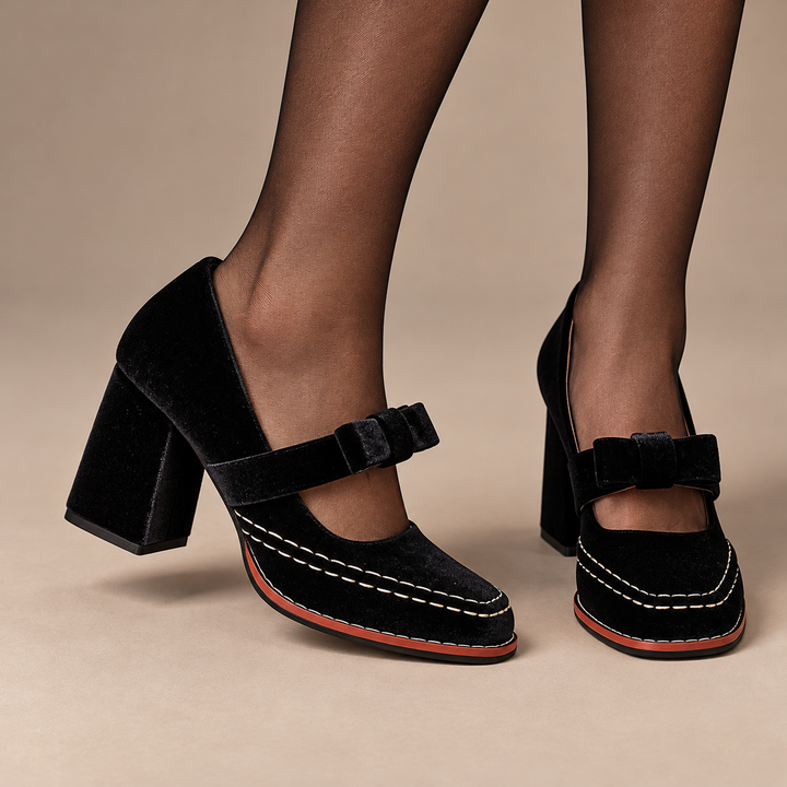 Soraya Square Toe Heels