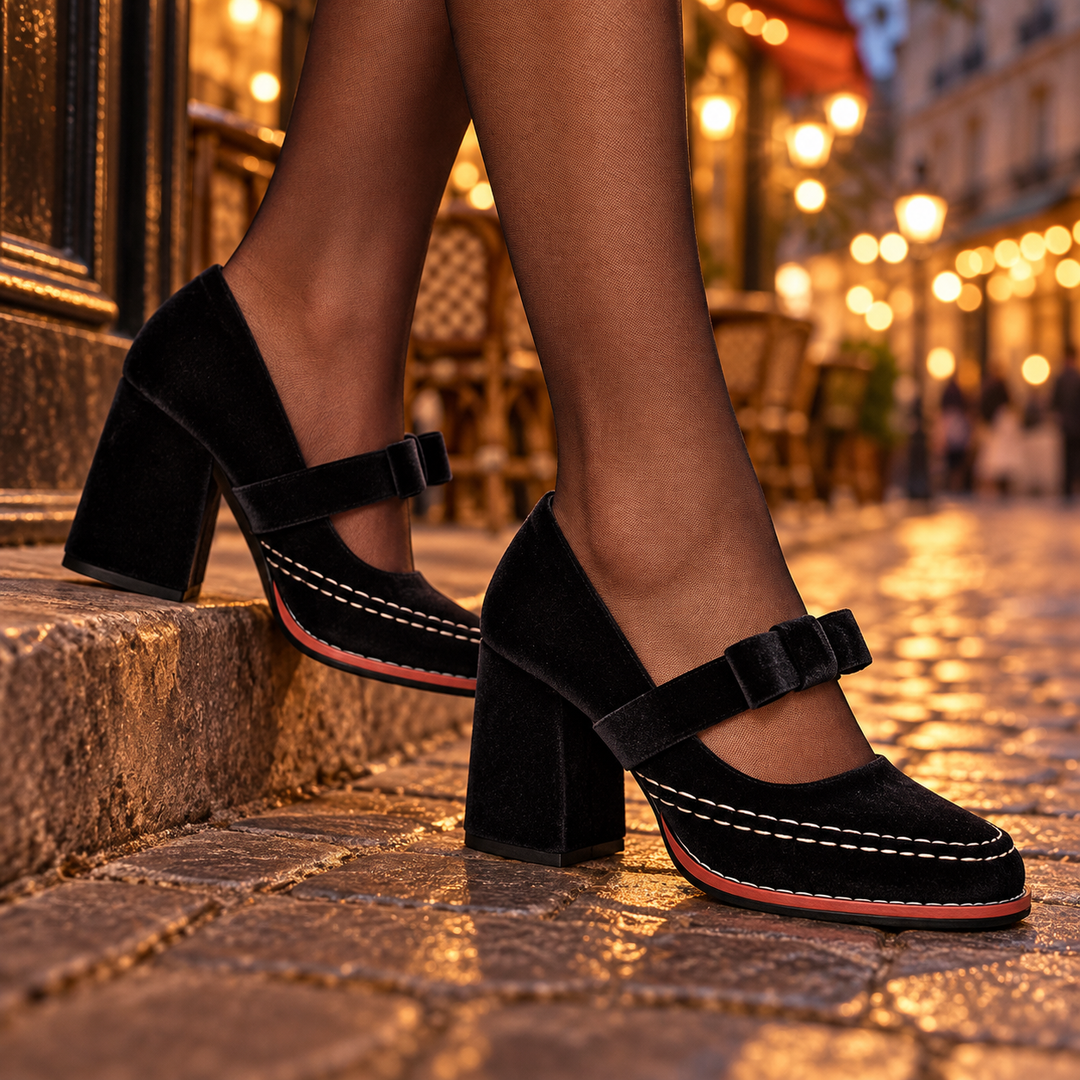 Soraya Square Toe Heels