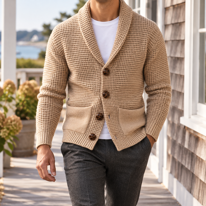 Hampton Shawl-Collar Cardigan