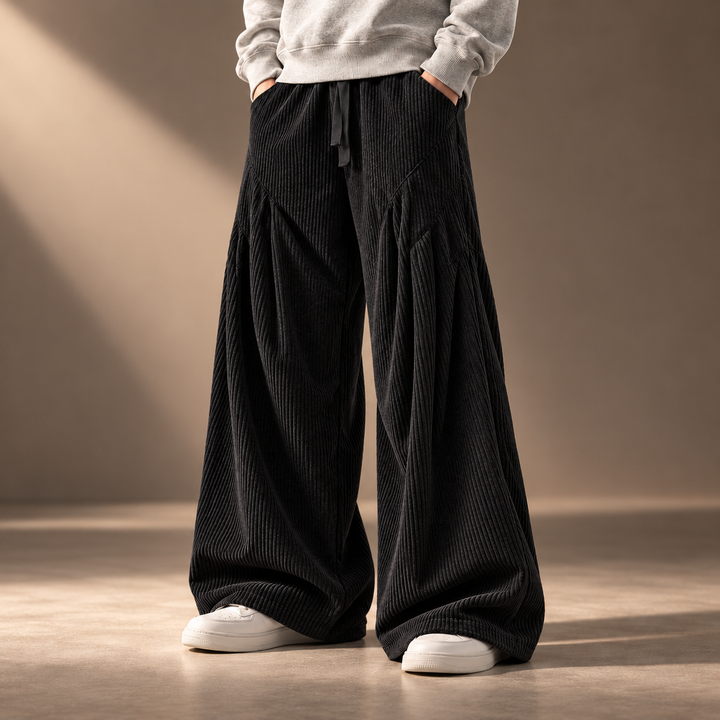 Tanner Wide-Leg Corduroy Pants