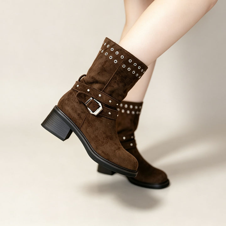 Darien Western Mid-Calf Boots