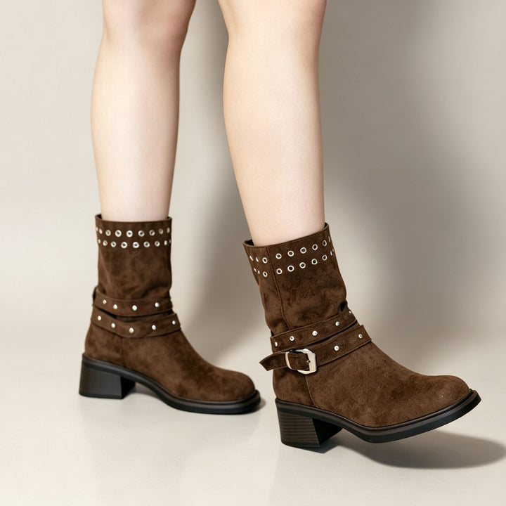 Darien Western Mid-Calf Boots