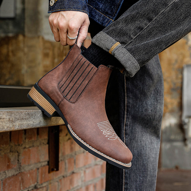 Delaney Western Chelsea Boots