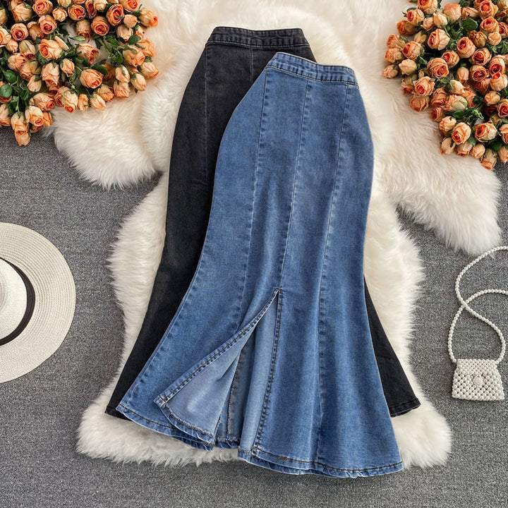 Ondina Denim Midi Skirt