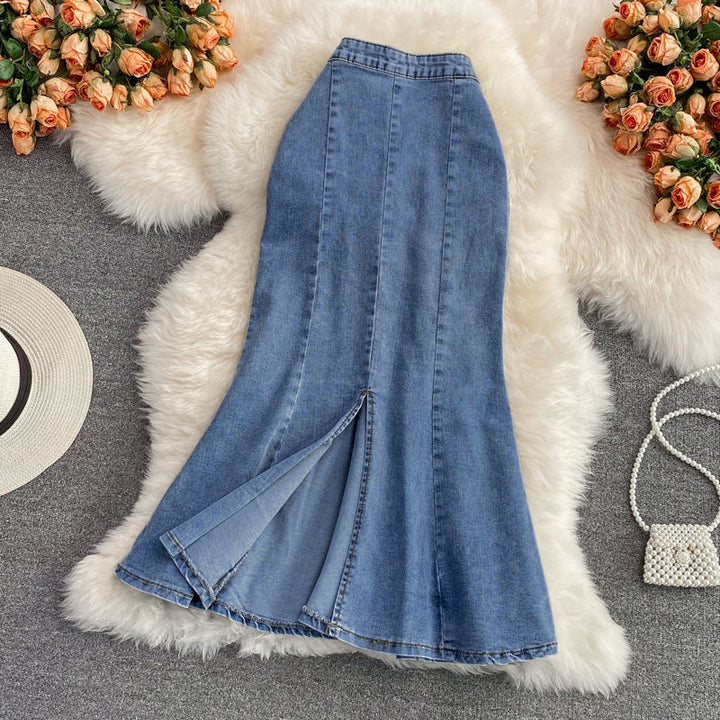 Ondina Denim Midi Skirt