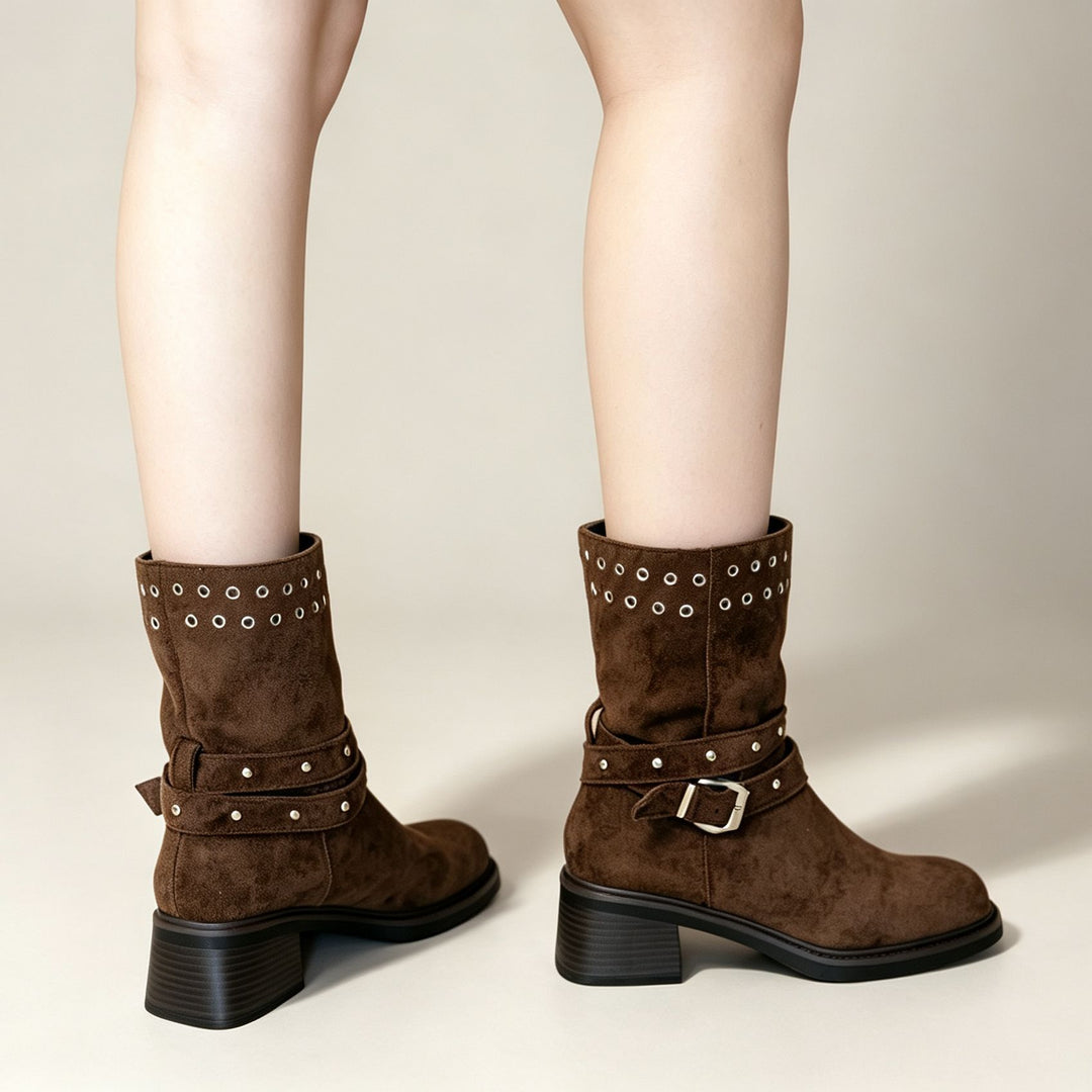 Darien Western Mid-Calf Boots
