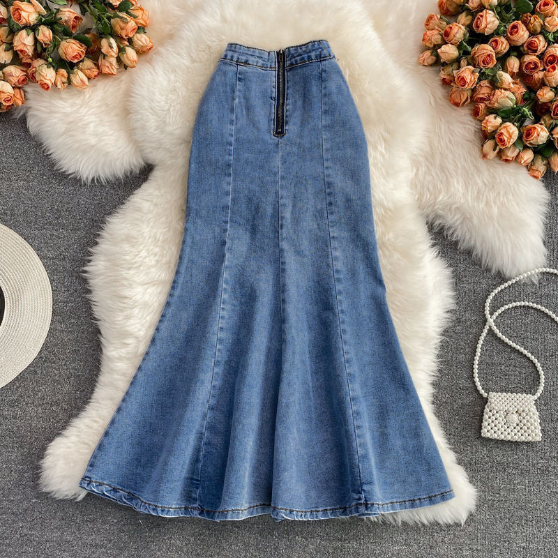 Ondina Denim Midi Skirt