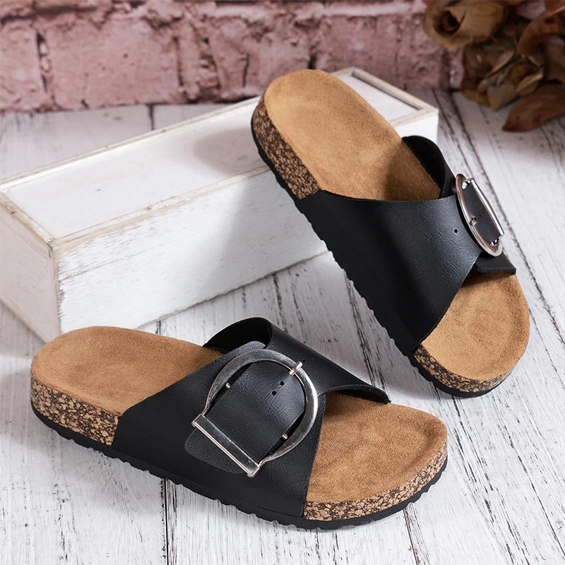 Bijou Buckle Mules