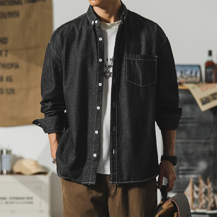 Distressed Denim Shirt