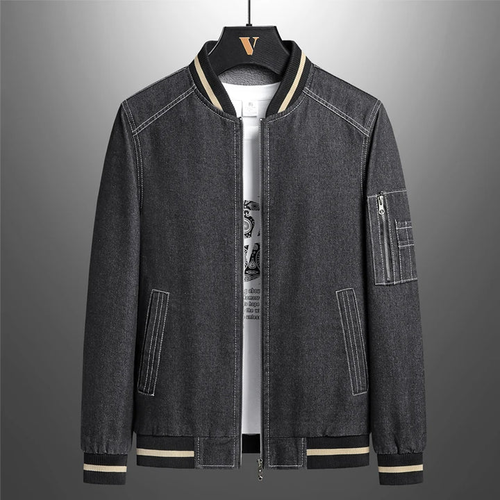 Denim Varsity Jacket