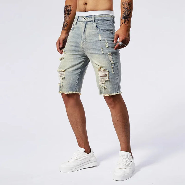 Brayo Distressed Denim Shorts