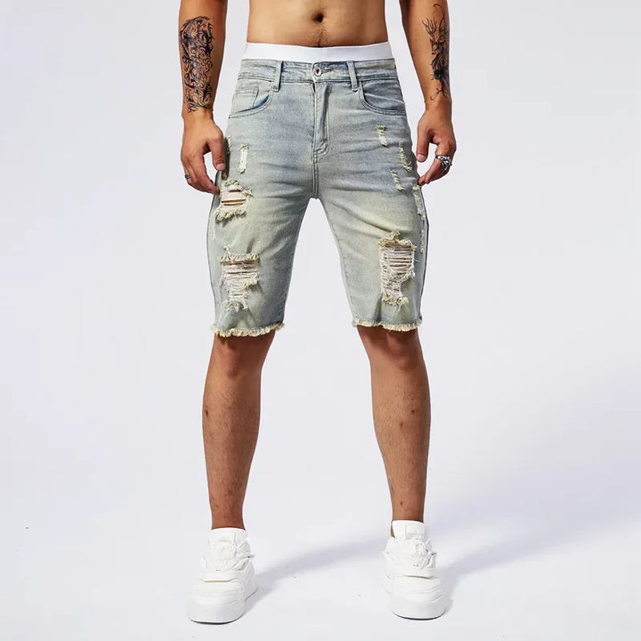 Brayo Distressed Denim Shorts