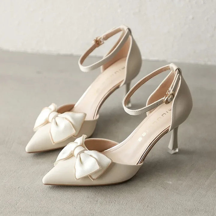 Charmée Satin Mid Heels