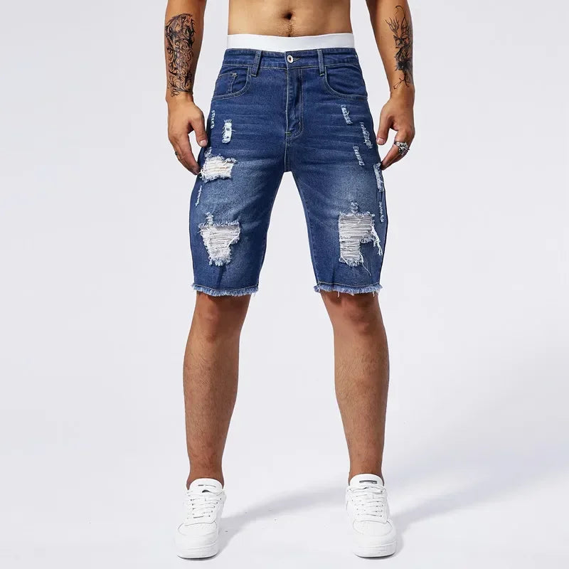 Brayo Distressed Denim Shorts