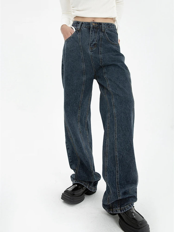 Retro 90s Wide-Leg Denim Jeans