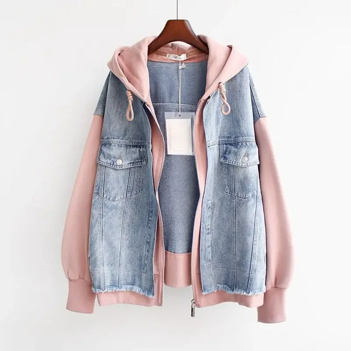 Urban Chic Denim Hoodie Jacket