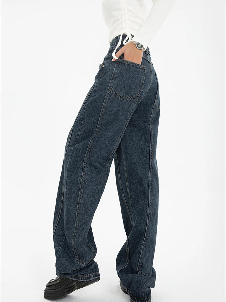 Retro 90s Wide-Leg Denim Jeans