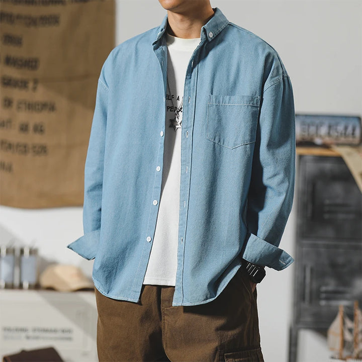 Distressed Denim Shirt