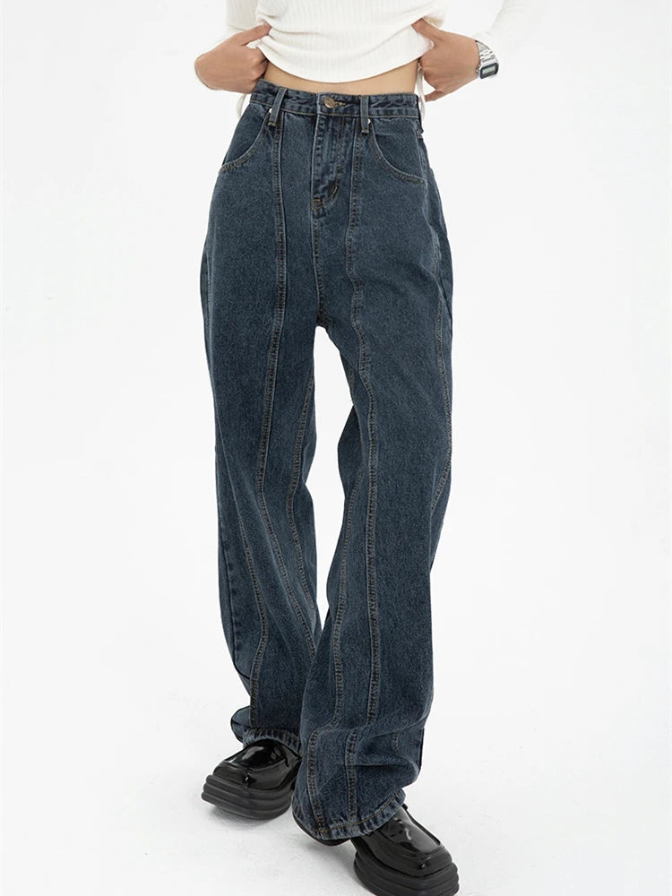 Retro 90s Wide-Leg Denim Jeans
