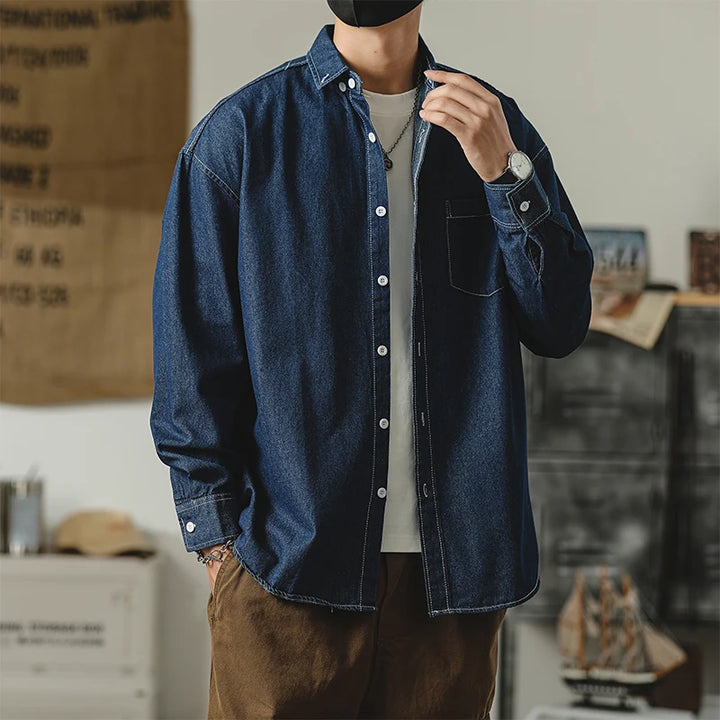 Distressed Denim Shirt