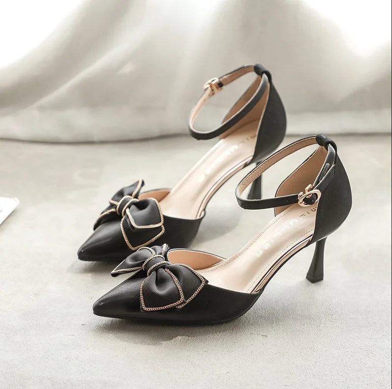 Charmée Satin Mid Heels