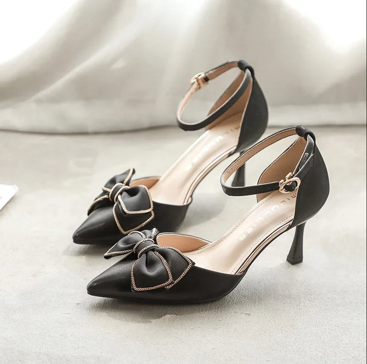Charmée Satin Mid Heels