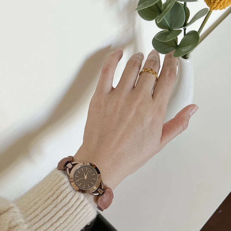 Luxury Vintage Rhinestone Quartz Watch