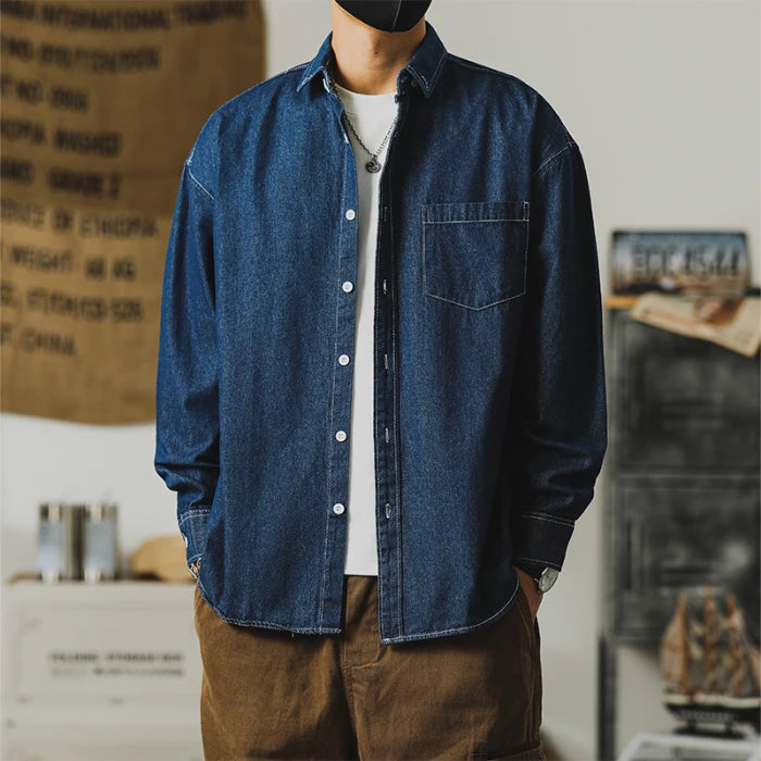 Distressed Denim Shirt