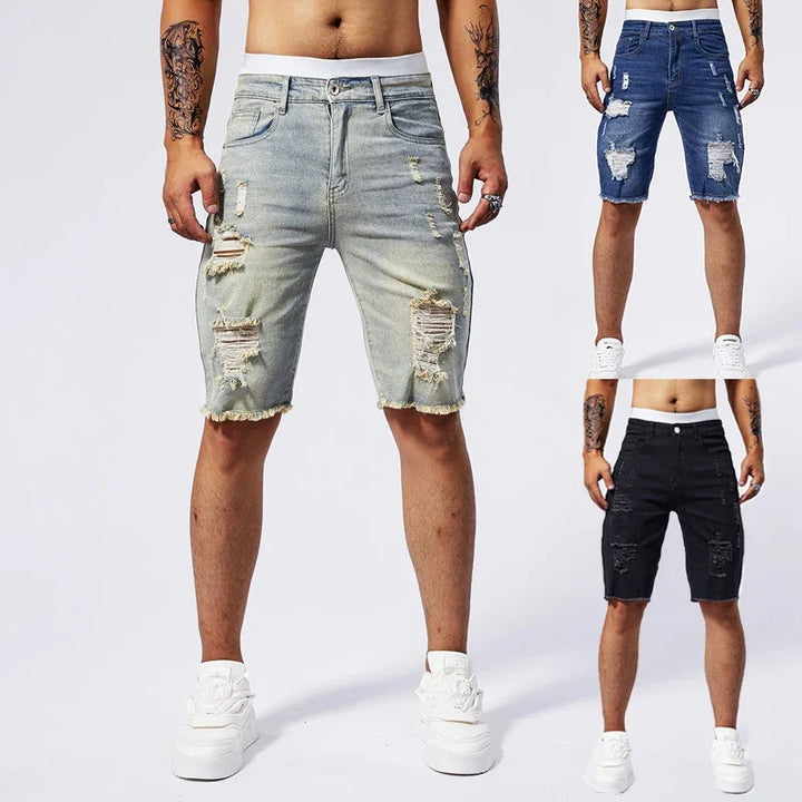 Brayo Distressed Denim Shorts