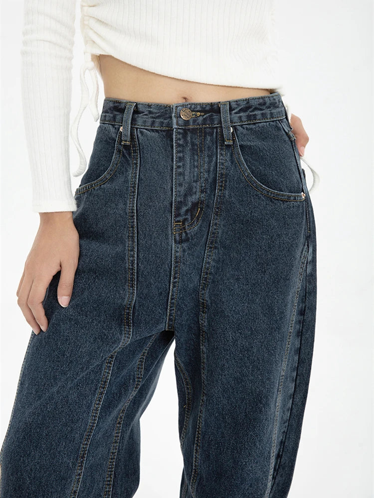 Retro 90s Wide-Leg Denim Jeans