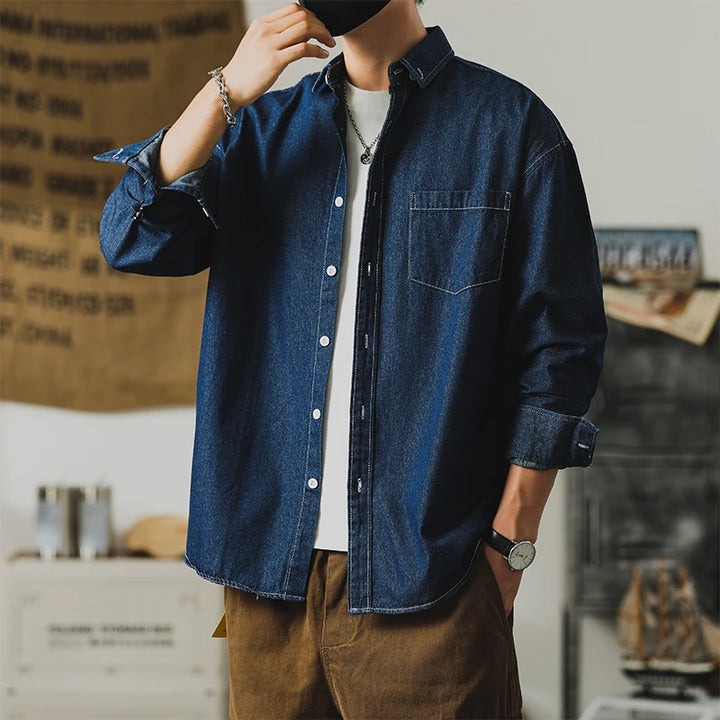 Distressed Denim Shirt