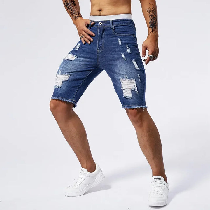 Brayo Distressed Denim Shorts