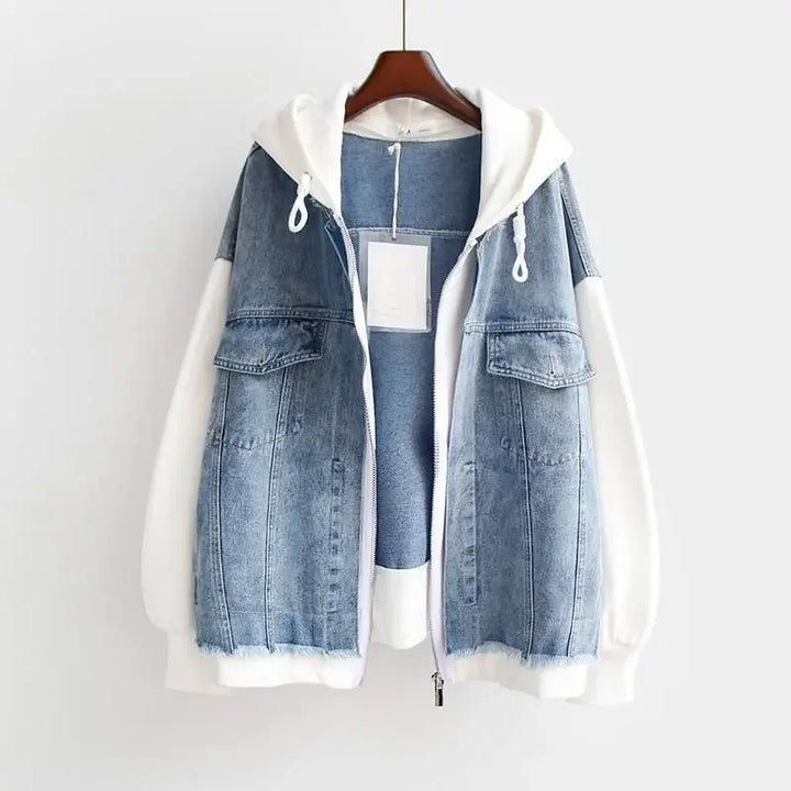 Urban Chic Denim Hoodie Jacket