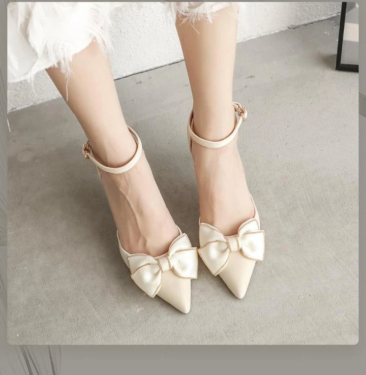 Charmée Satin Mid Heels