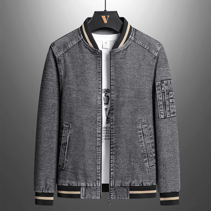 Denim Varsity Jacket