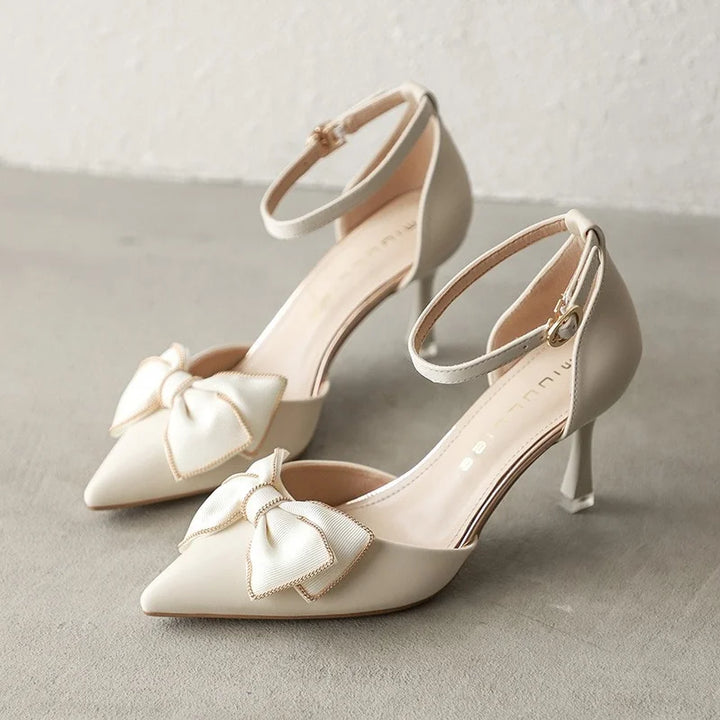 Charmée Satin Mid Heels