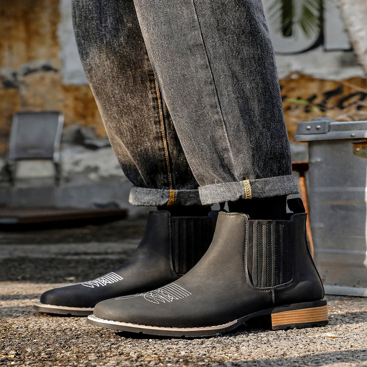 Delaney Western Chelsea Boots